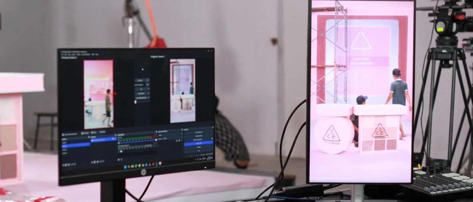 Setup livestream và megalive phục vụ tư vấn Personal Color trong phiên live