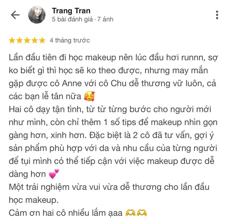 Chứng nhận Hồ Khanh Academy trong hồ sơ kinh nghiệm.