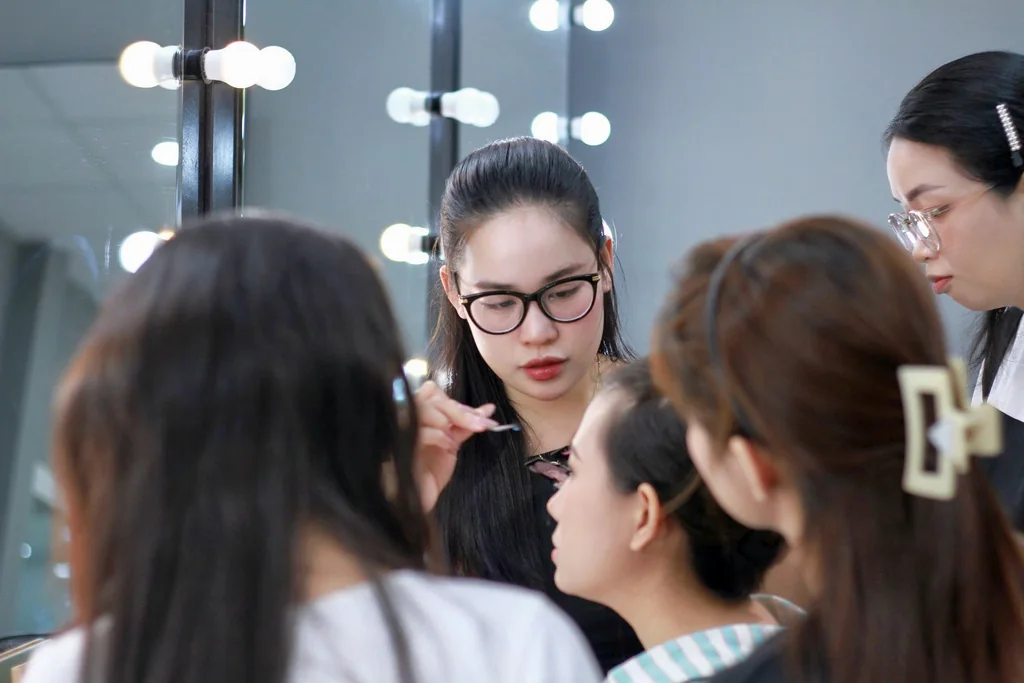 Lớp thực hành của Đoan Trang