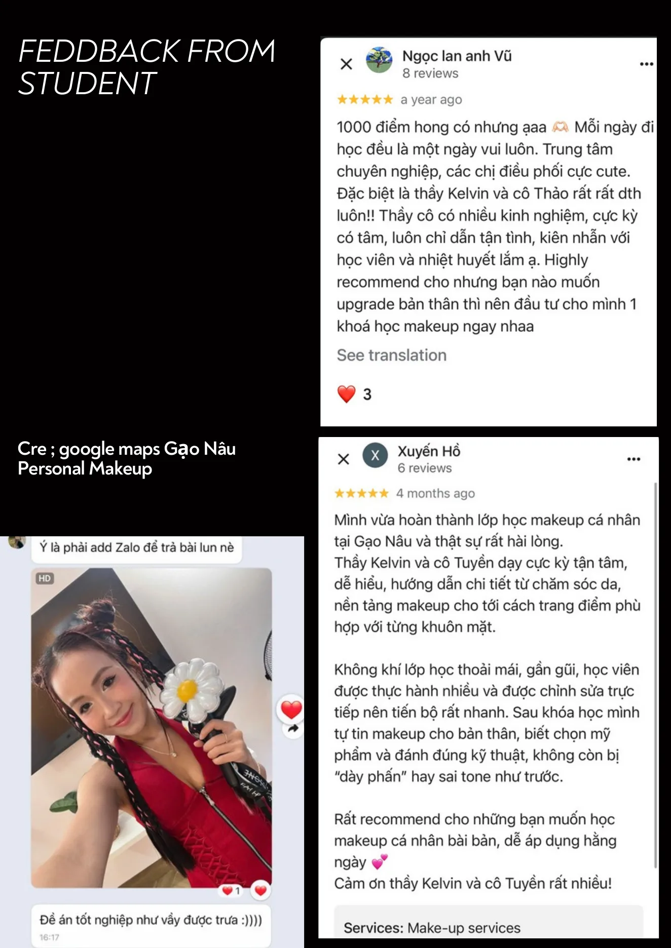 Feedback học viên Google Maps 01 của Kelvin Lee
