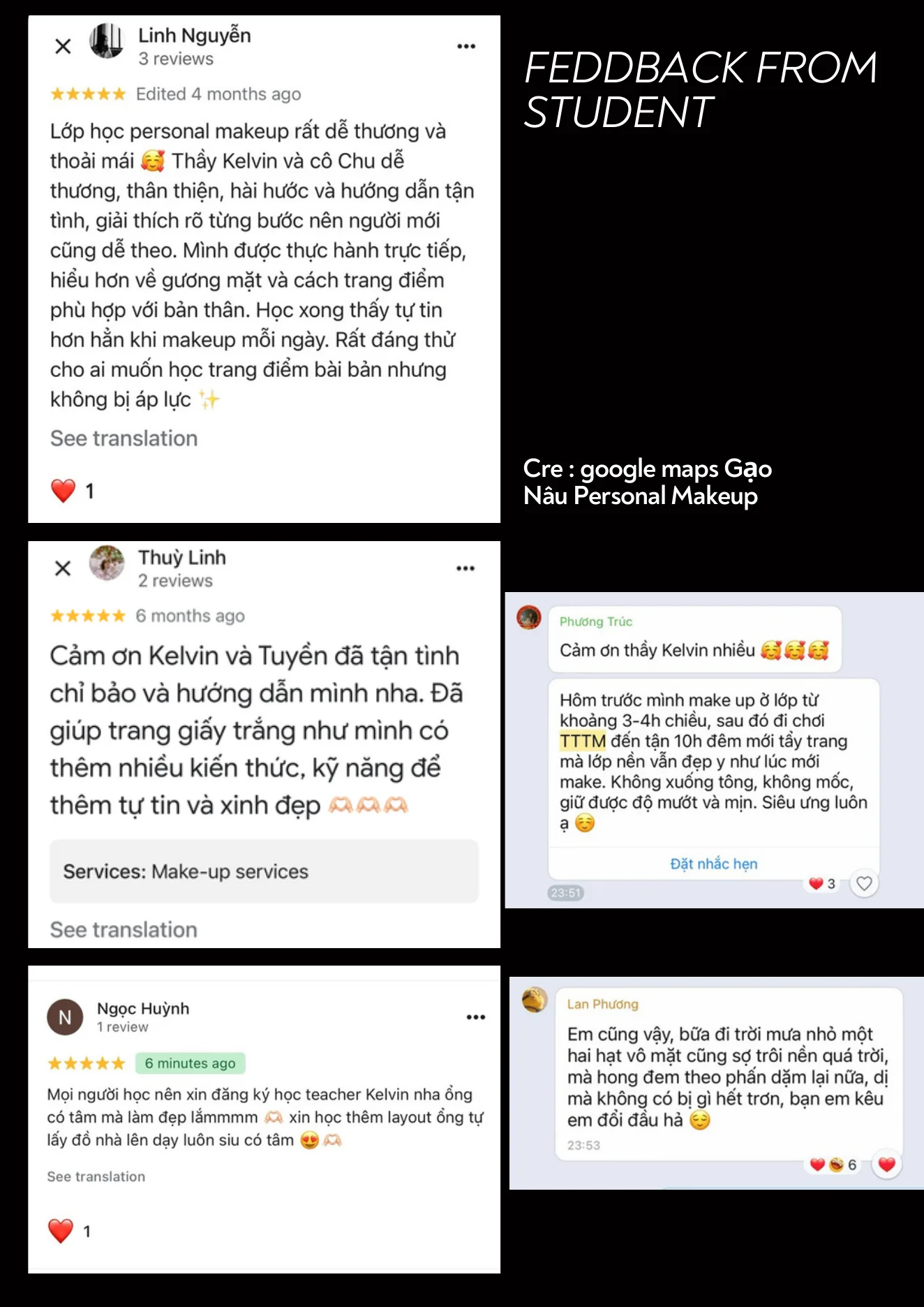 Feedback học viên Google Maps 02 của Kelvin Lee