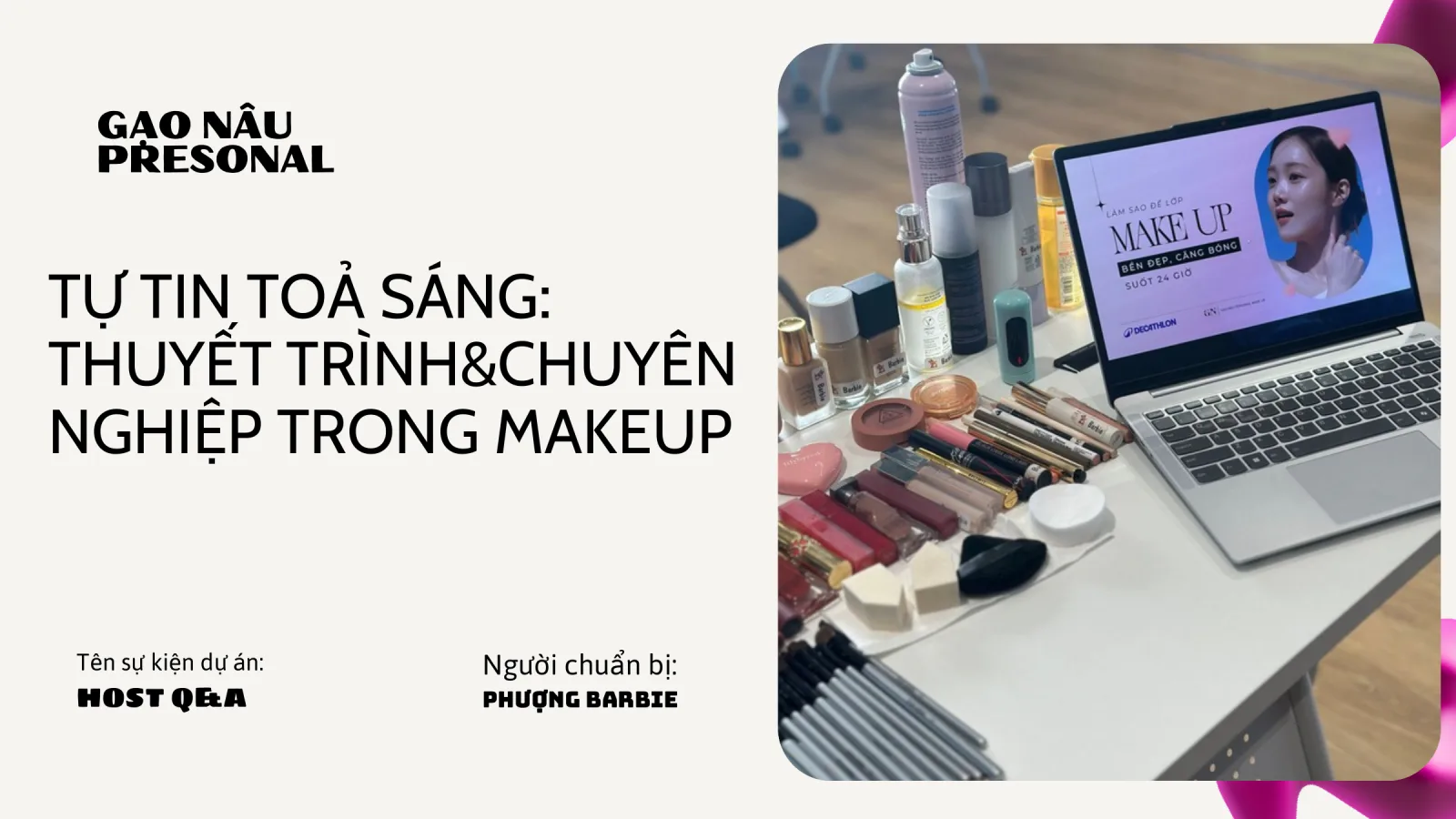 Host Q&A Makeup của Mỹ Phượng