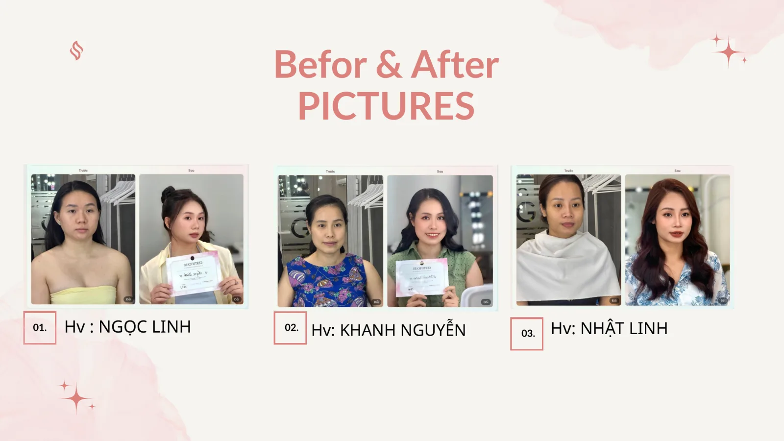 Before / After học viên của Mỹ Phượng
