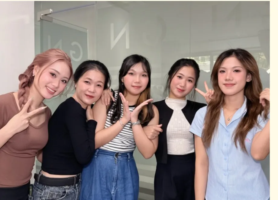 Không khí lớp thực hành của Ngọc Trâm