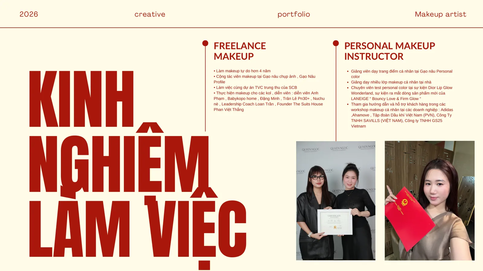 Portfolio 06/2026: kinh nghiệm KOL và workshop của Ngọc Trâm