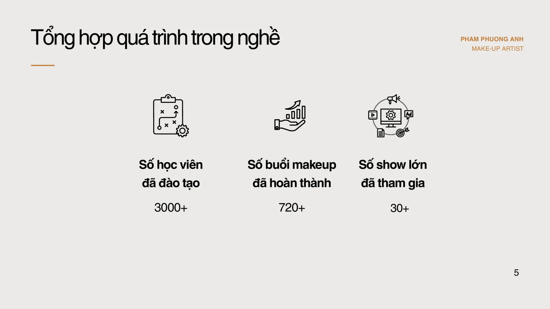 Tổng hợp quá trình trong nghề của Phạm Phương Anh