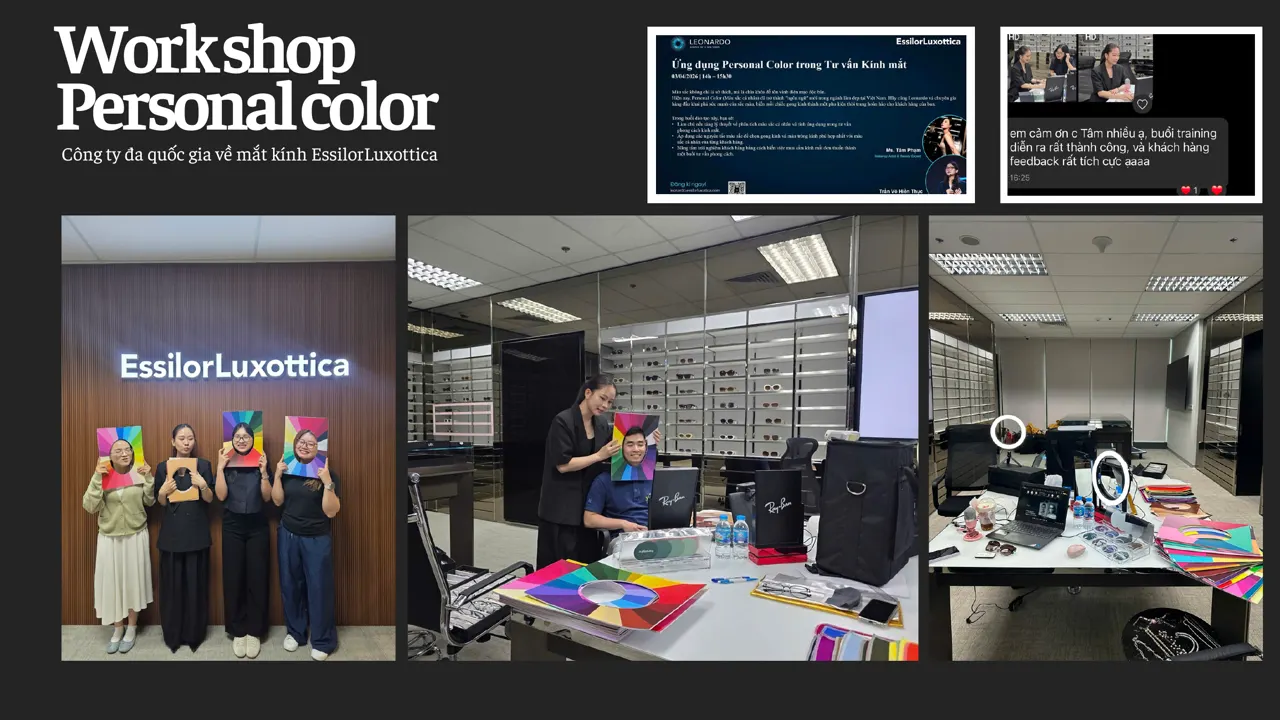 Workshop Personal Color EssilorLuxottica của Tâm Phạm