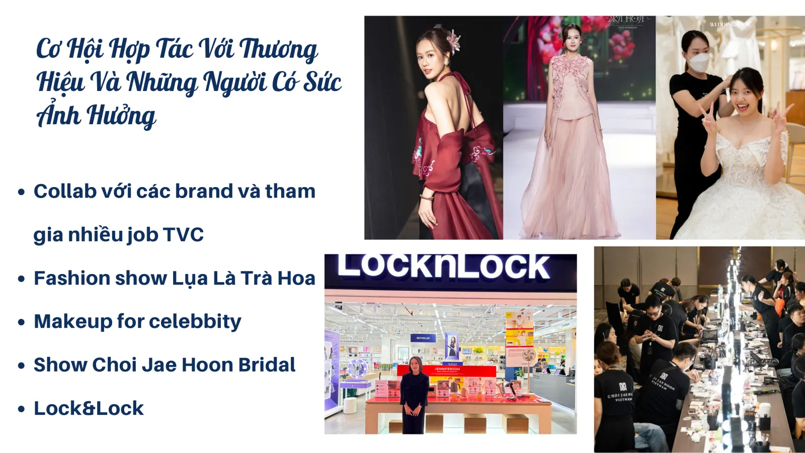 Brand, fashion show và bridal show của Nguyễn Thị Mỹ Trinh