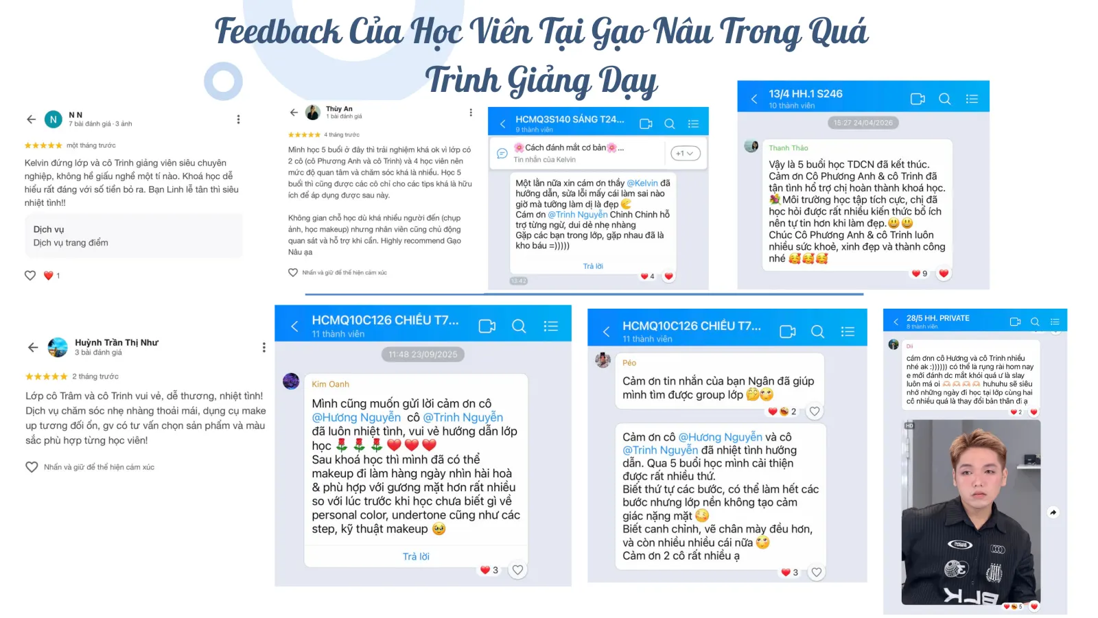 Feedback học viên tại Gạo Nâu của Nguyễn Thị Mỹ Trinh