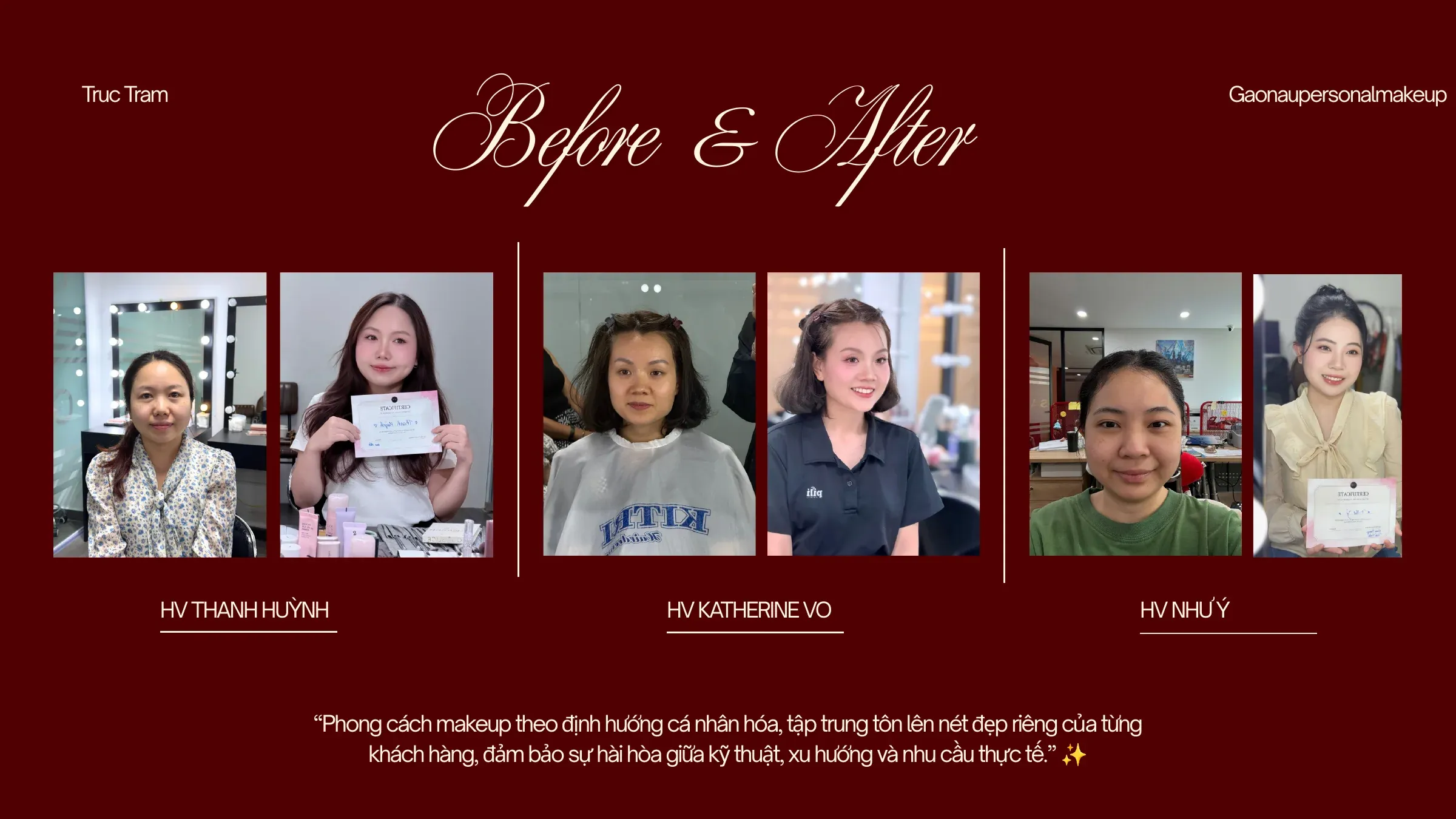 Before & After học viên của Trúc Trăm