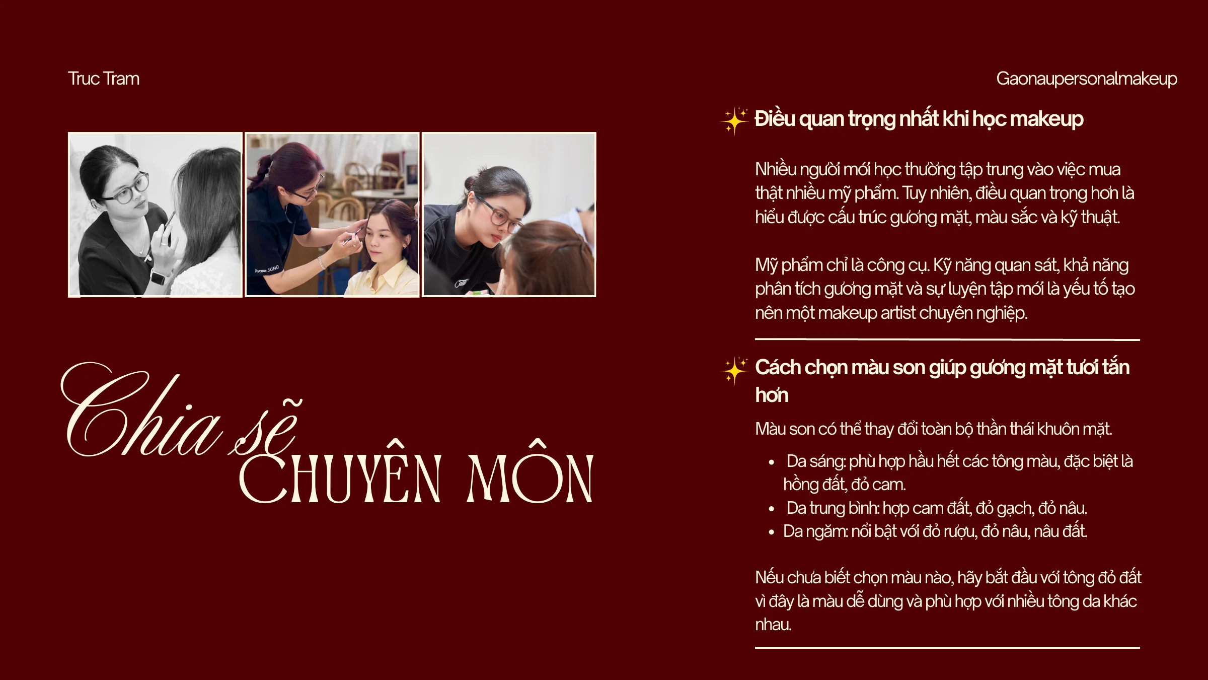 Chia sẻ chuyên môn của Trúc Trăm