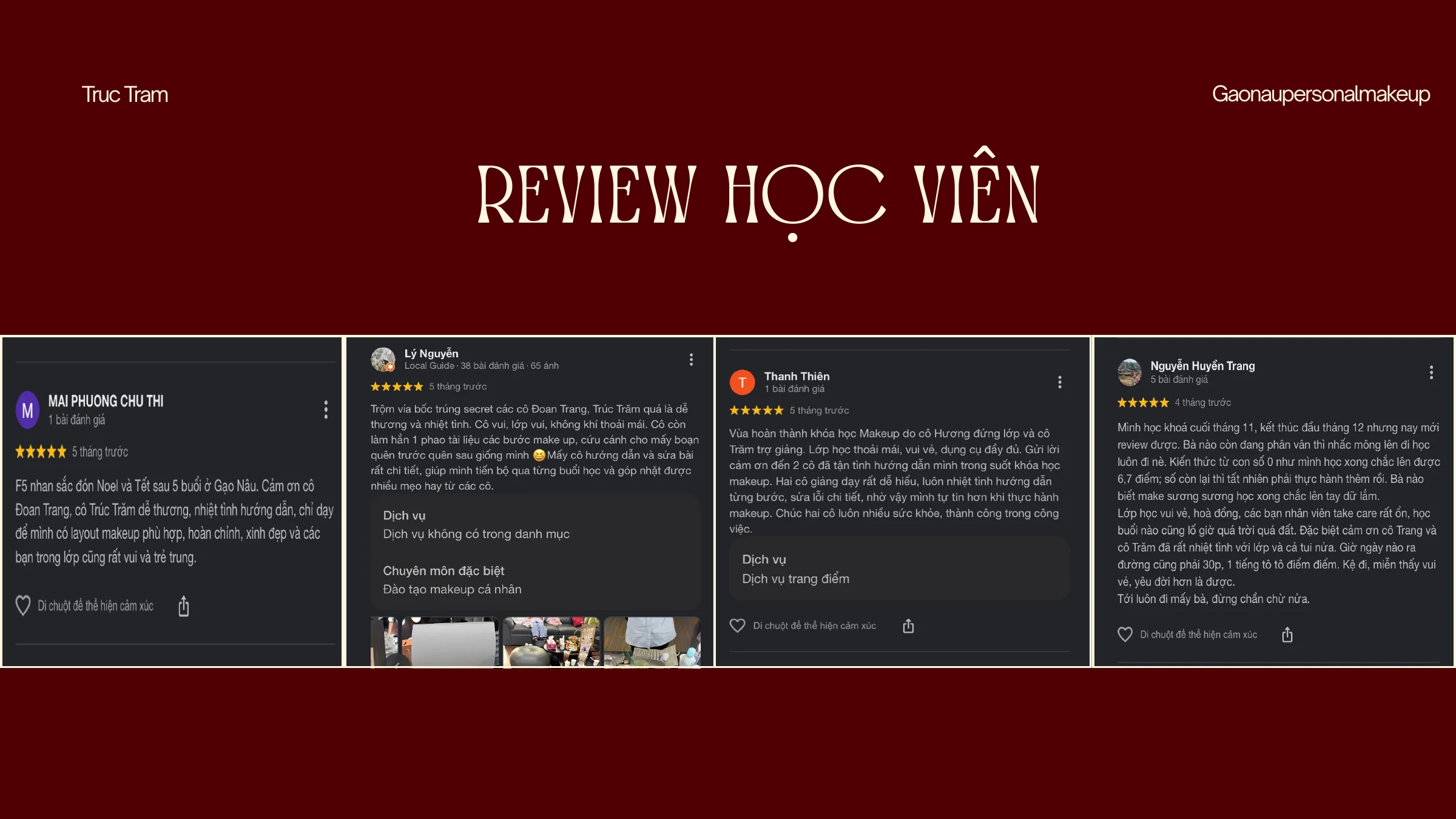 Review học viên của Trúc Trăm